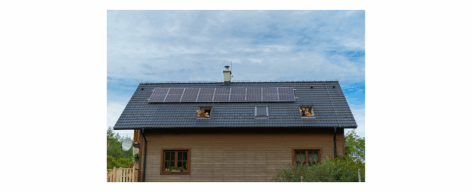 Residential Solar Panels On A Home