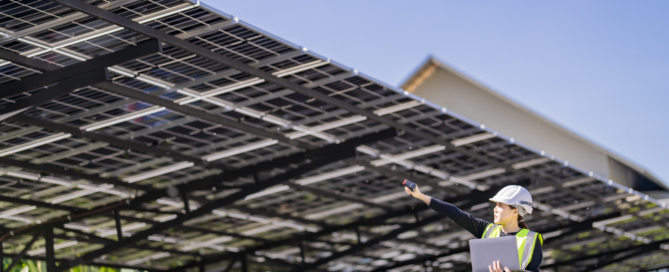 Arizona solar carport installation with covered parking and solar panels generating clean energy for commercial properties